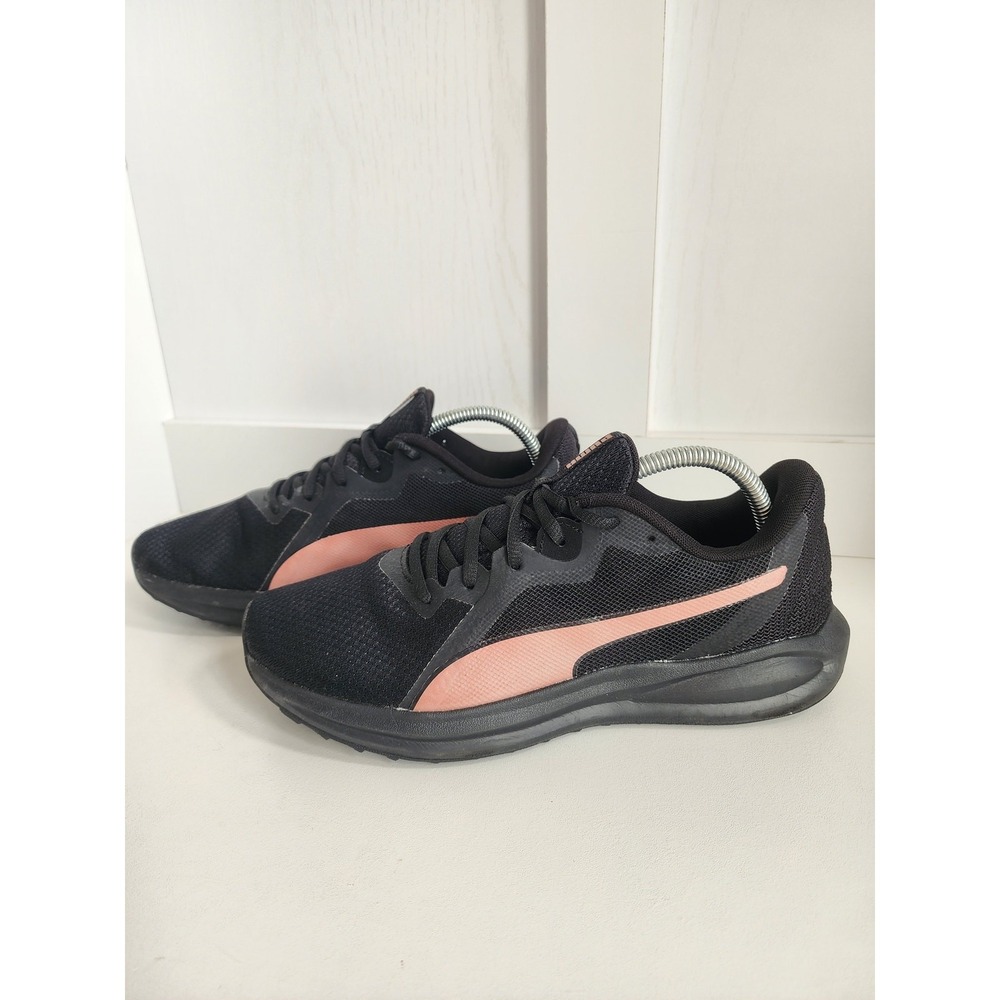 PUMA Women's Twitch Runner Sneakers Black/Rose Gold 7.5